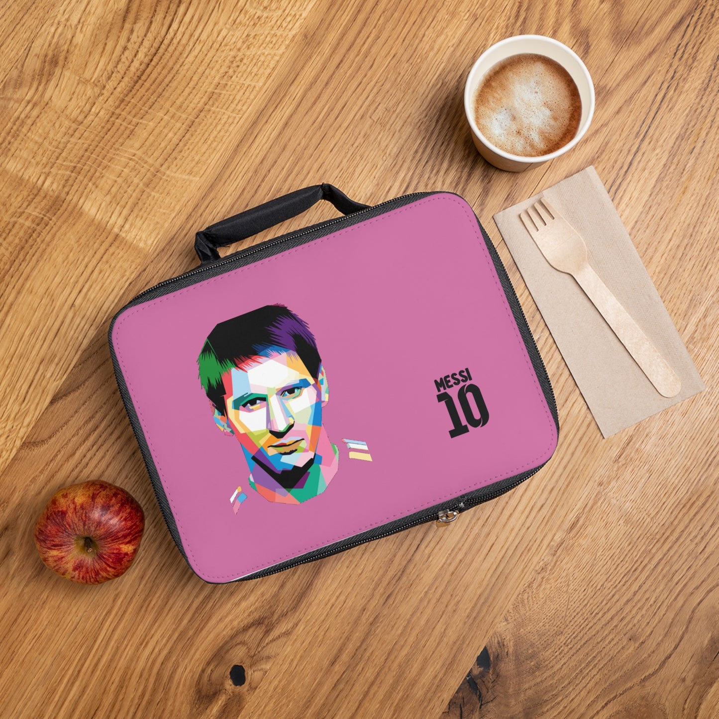 Lionel Messi LM10 Thermal Lunch Bag Light pink ⚽🥶