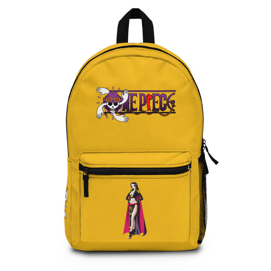 Nico Robin One Piece Premium Anime Backpack Yellow 🎒