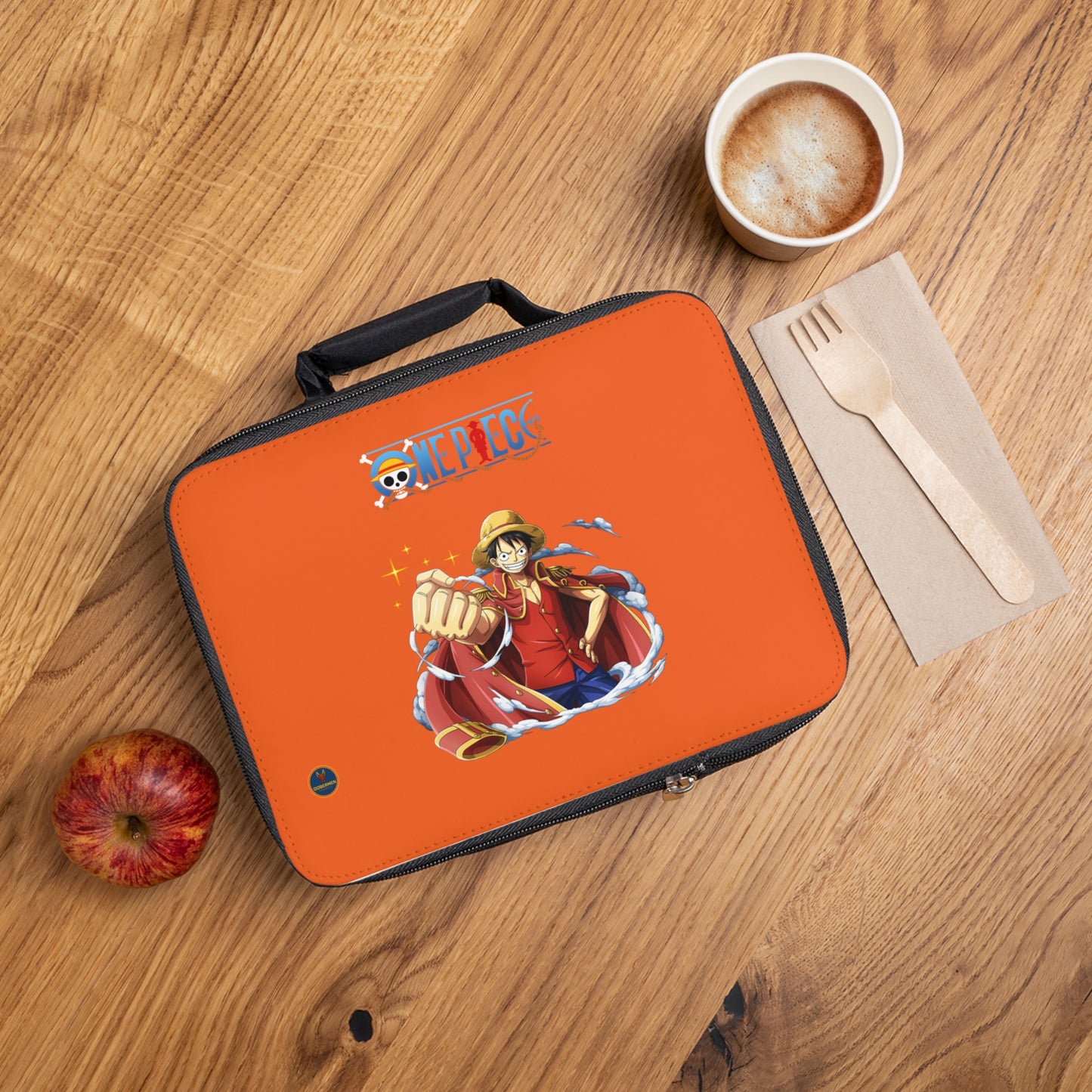 Monkey D. Luffy One Piece Anime Lunch Bag Orange 🍱