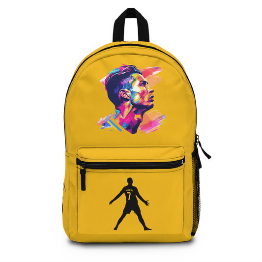 Cristiano Ronaldo CR7 School Backpack Yellow🎒⚽