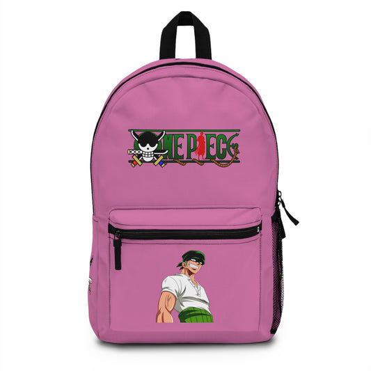 Roronoa Zoro One Piece Anime Backpack Light pink 🗡️