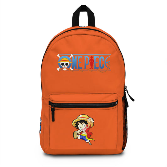 Monkey D. Luffy One Piece Anime Backpack Orange 🏴☠️