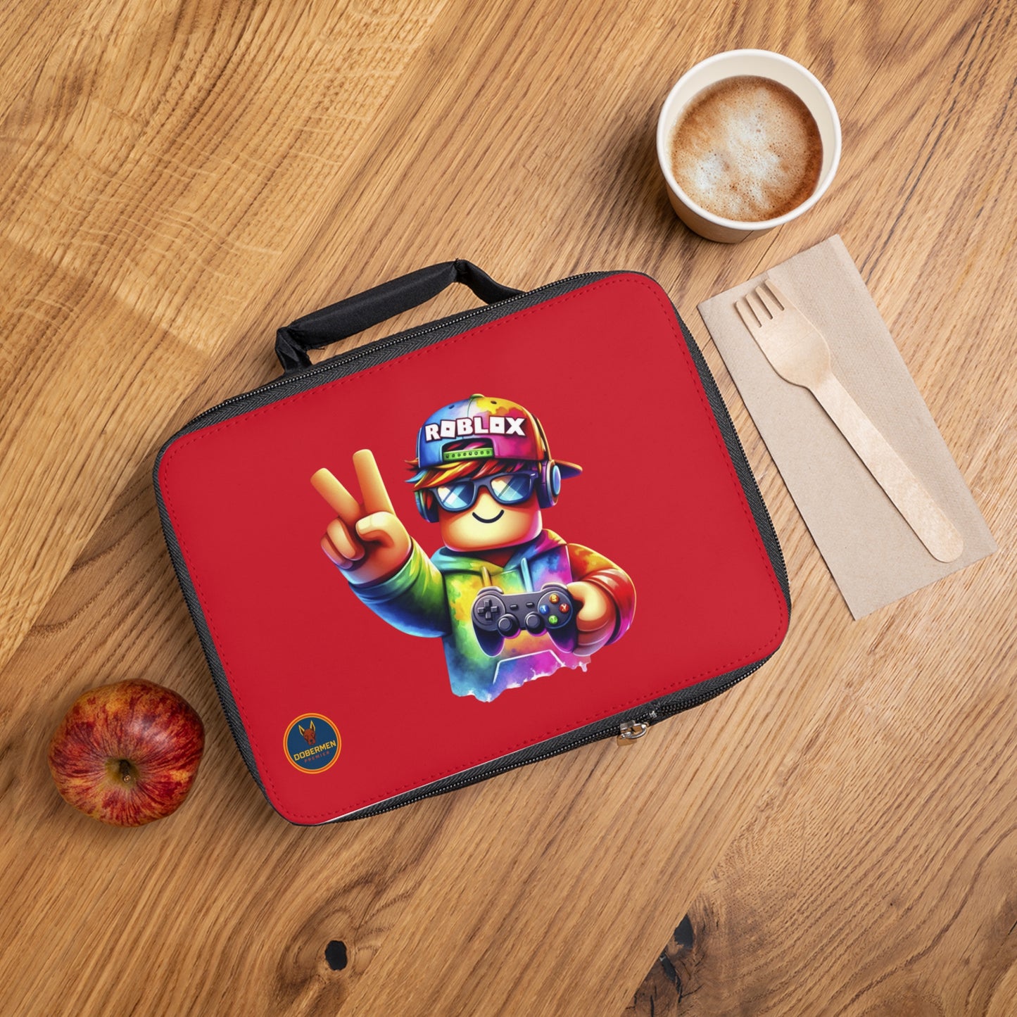 Vibrant Roblox Lunch Box Dark red 🌈 🎮🎒