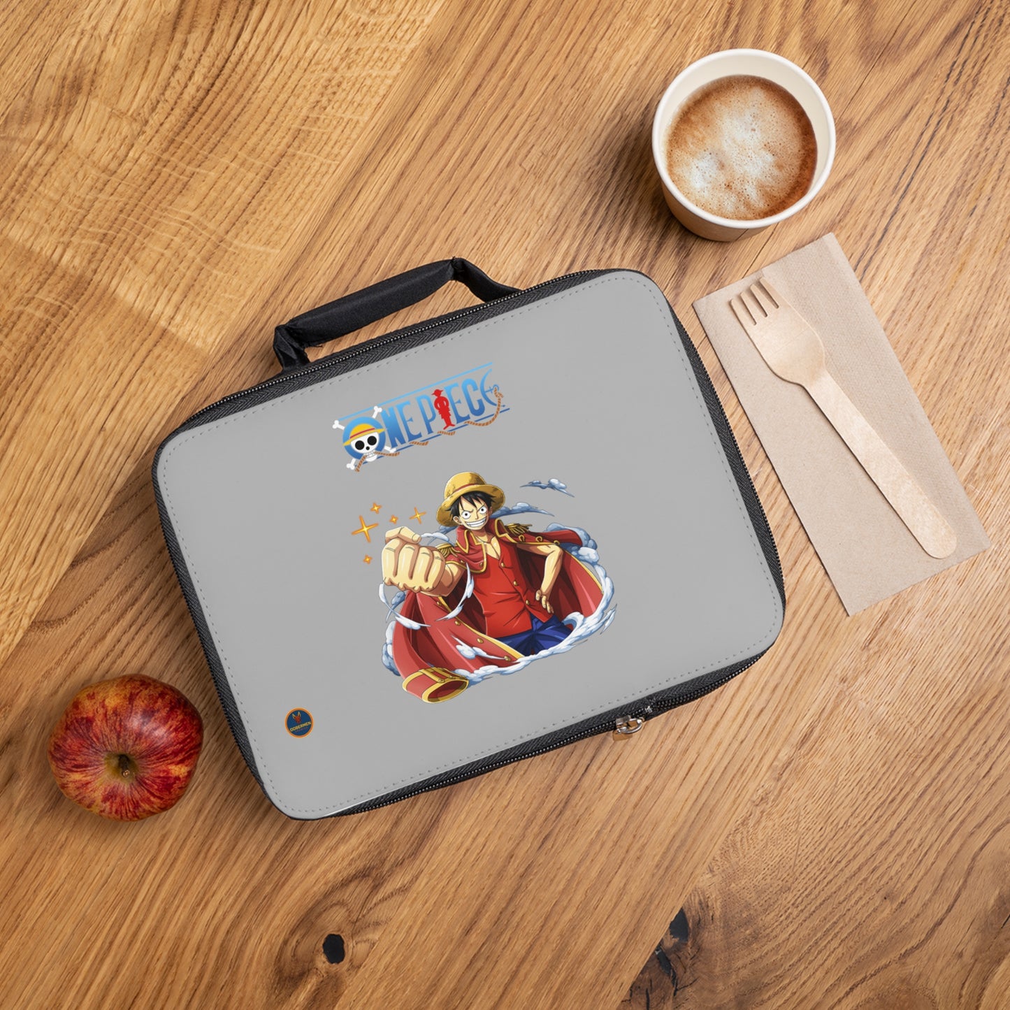 Monkey D. Luffy One Piece Anime Lunch Bag Light grey 🍱