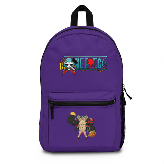 Franky One Piece Anime Backpack Purple 🔧