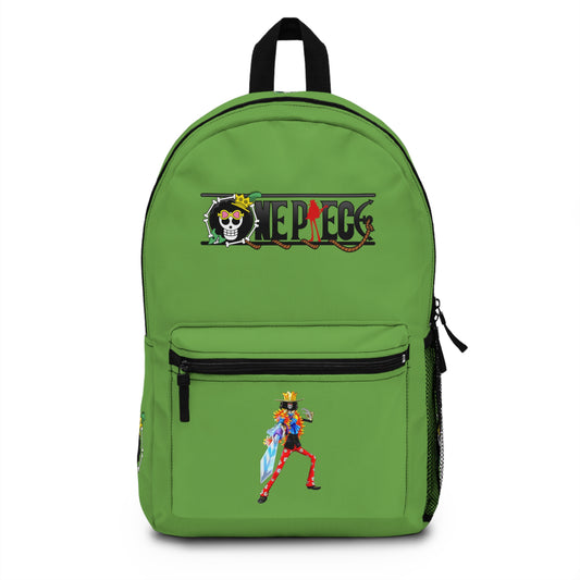 Brook One Piece Anime Backpack Green 🎵