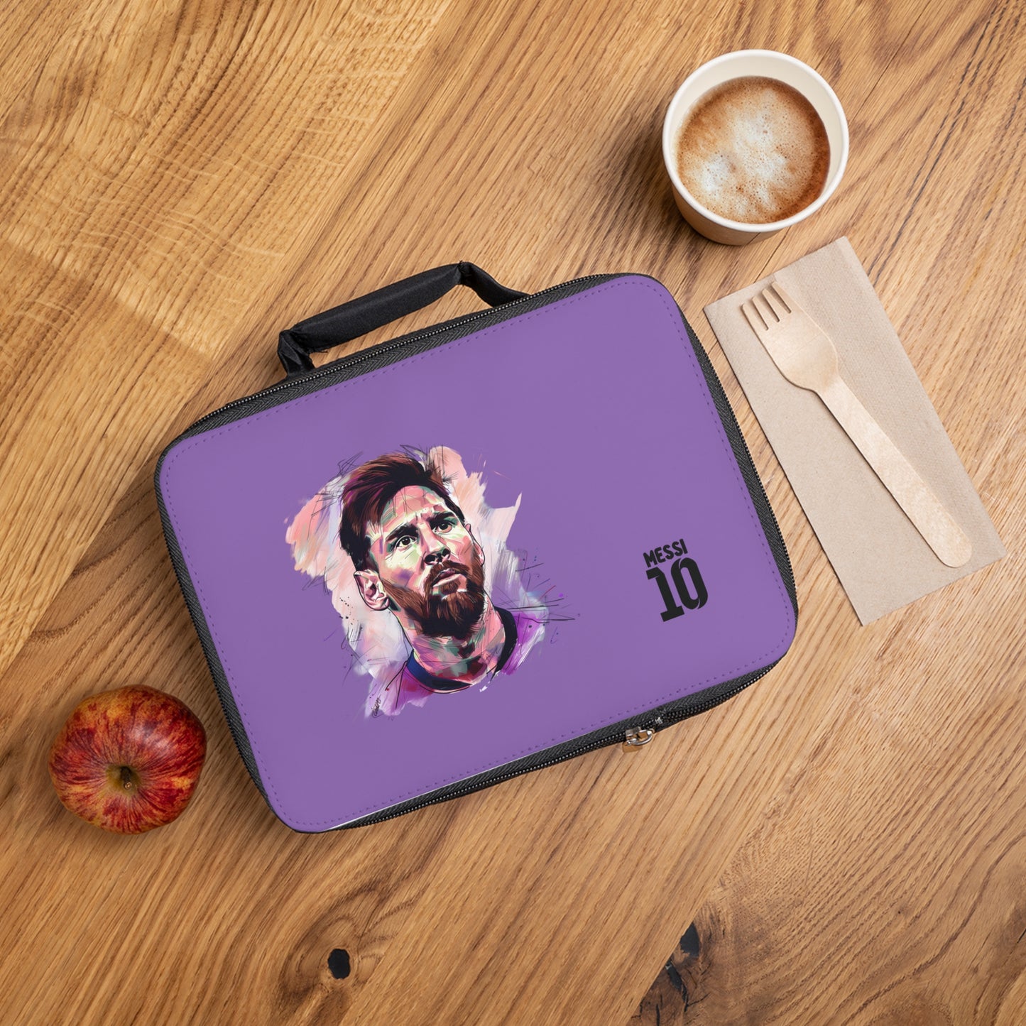 Lionel Messi LM10 Lunch Bag Light purple ⚽🥇