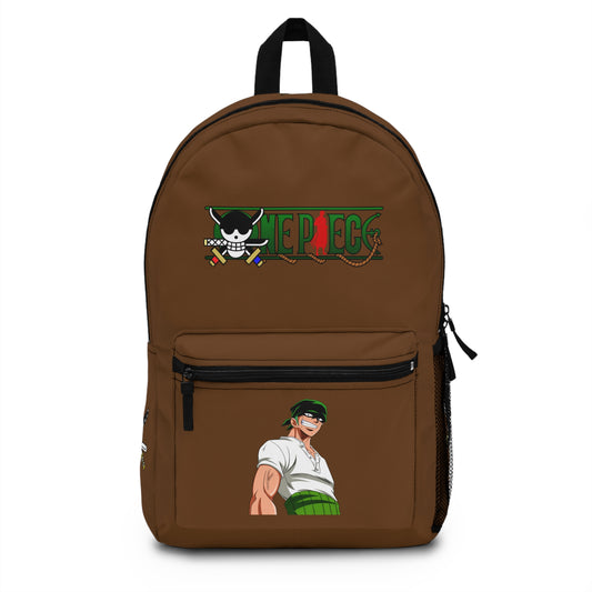 Roronoa Zoro One Piece Anime Backpack Brown 🗡️