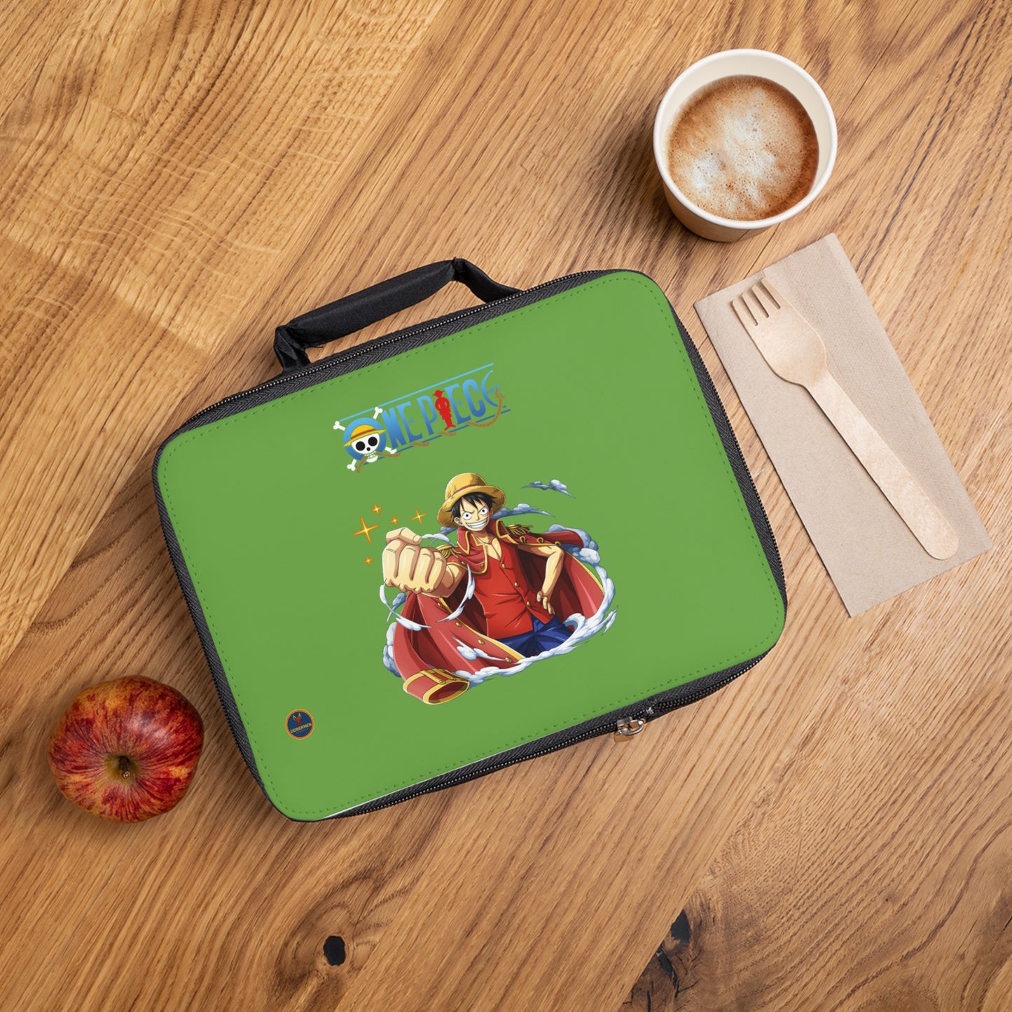 Monkey D. Luffy One Piece Anime Lunch Bag Green 🍱