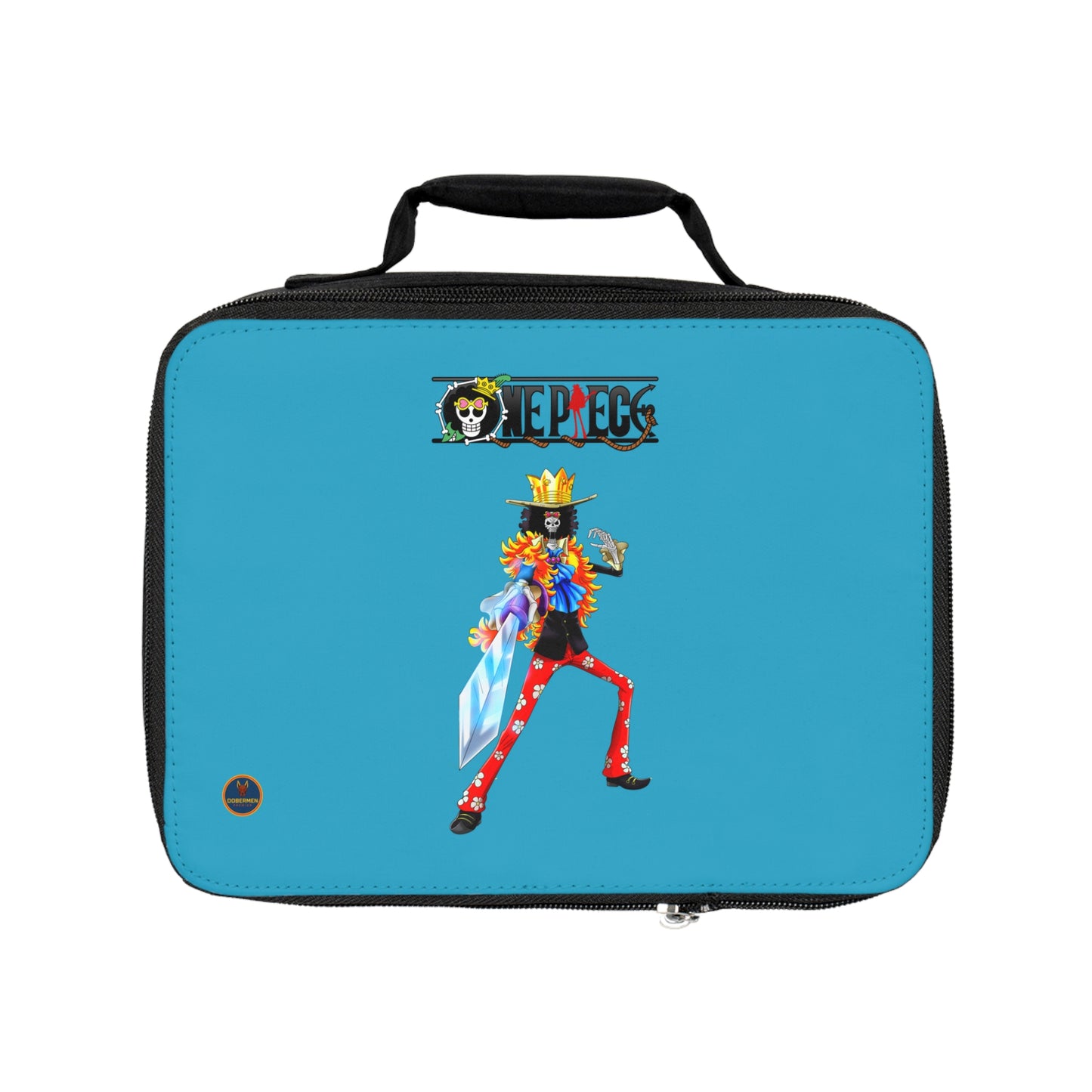 Brook One Piece Anime Lunch Bag Turquoise 🍱