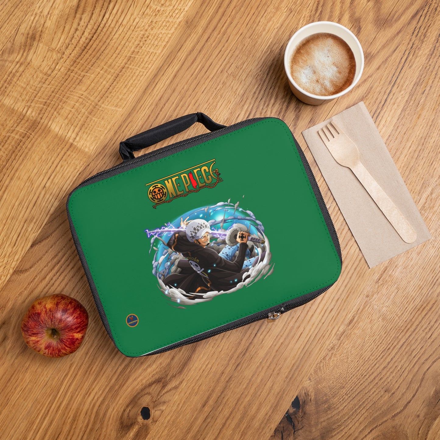 Trafalgar D. Water Law One Piece Anime Lunch Bag Dark green 🍱