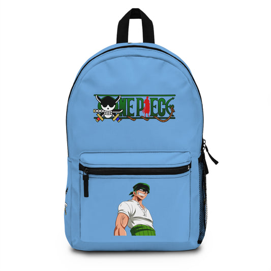 Roronoa Zoro One Piece Anime Backpack Light blue 🗡️