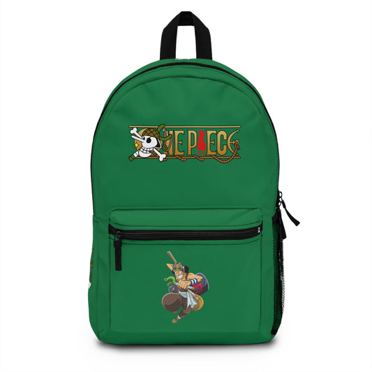 Usopp One Piece Anime Backpack Dark green 🎯