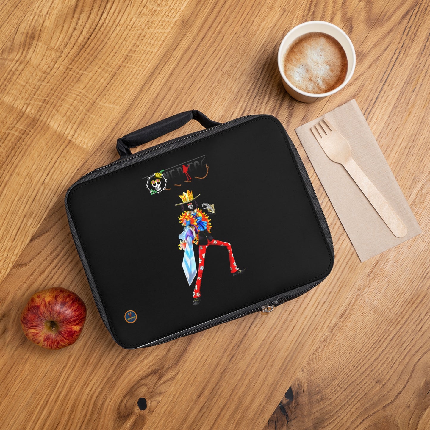 Brook One Piece Anime Lunch Bag Black 🍱