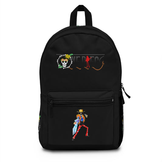 Brook One Piece Anime Backpack Black 🎵
