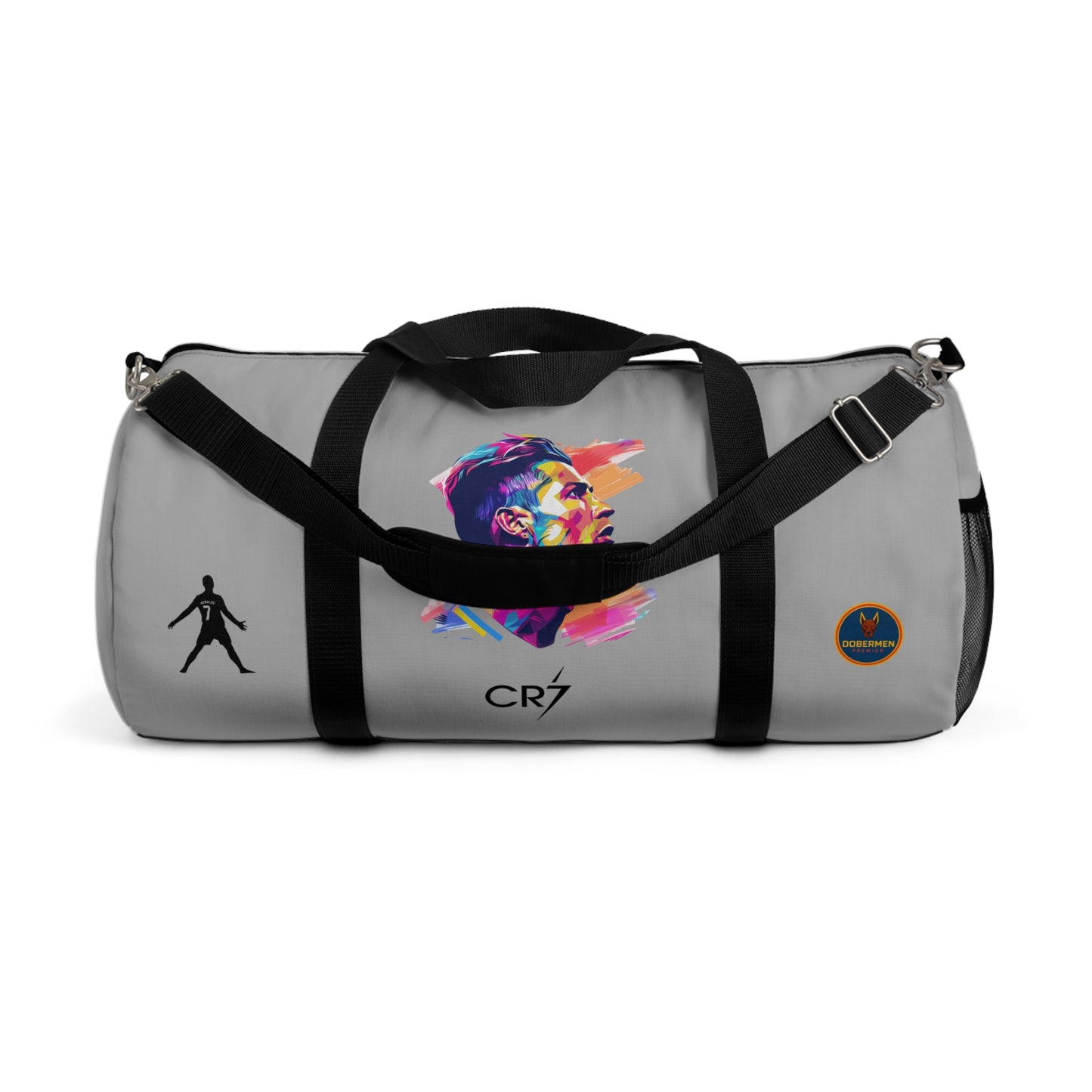 Premium Cristiano Ronaldo Duffel Bag Light grey 🏆⚽