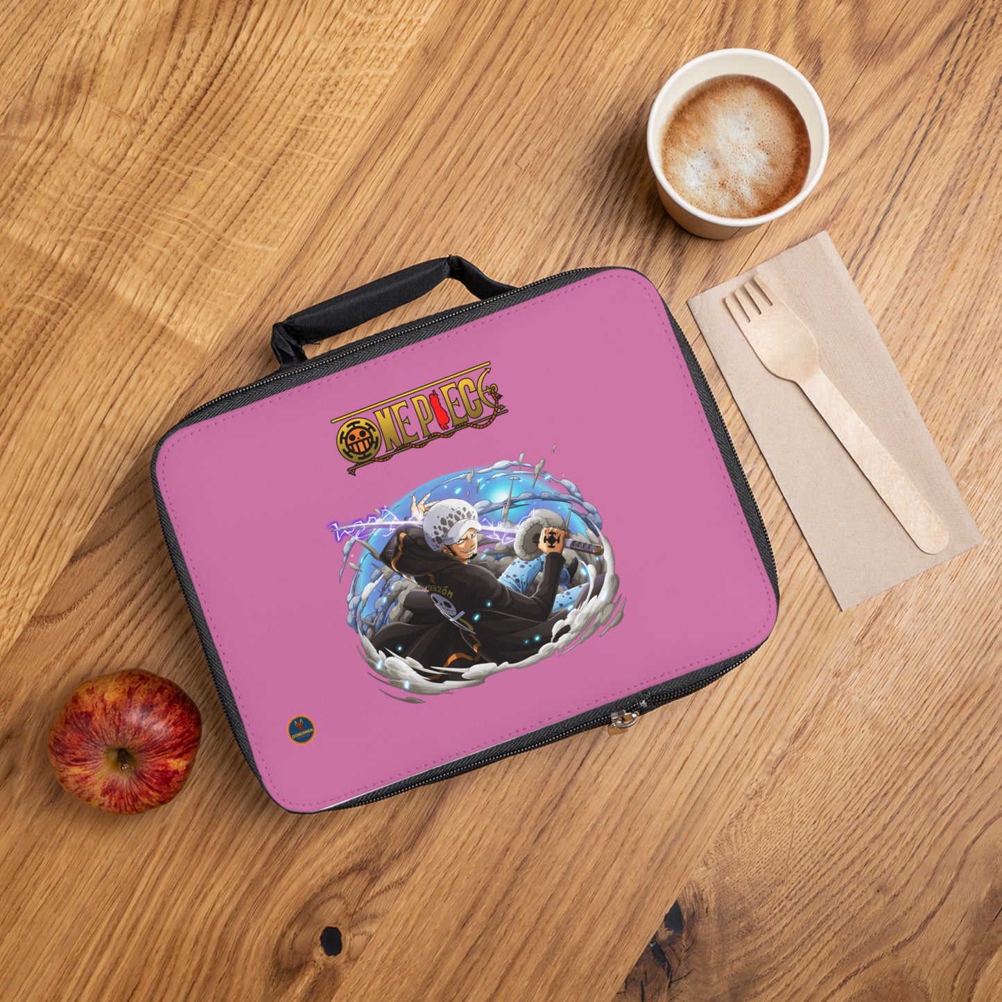 Trafalgar D. Water Law One Piece Anime Lunch Bag Light pink 🍱