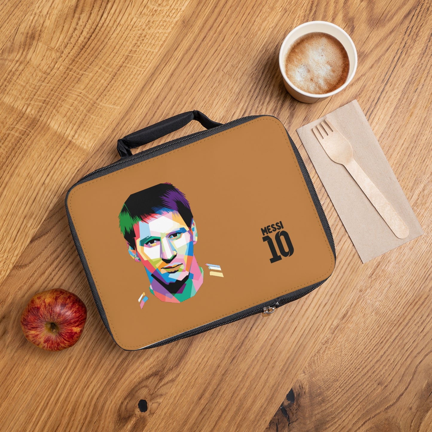 Lionel Messi LM10 Thermal Lunch Bag Light brown ⚽🥶
