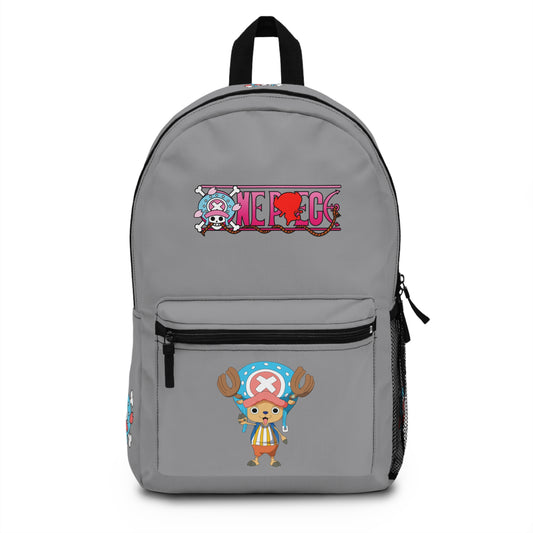 Tony Tony Chopper One Piece Premium Backpack Grey 🎒✨