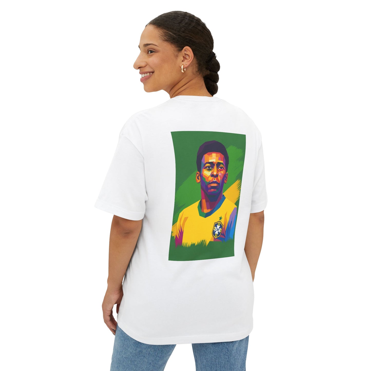 Pelé Oversized Boxy Tee | Brazil 10 Soccer Style 👕 ⚽ 🇧🇷 👑