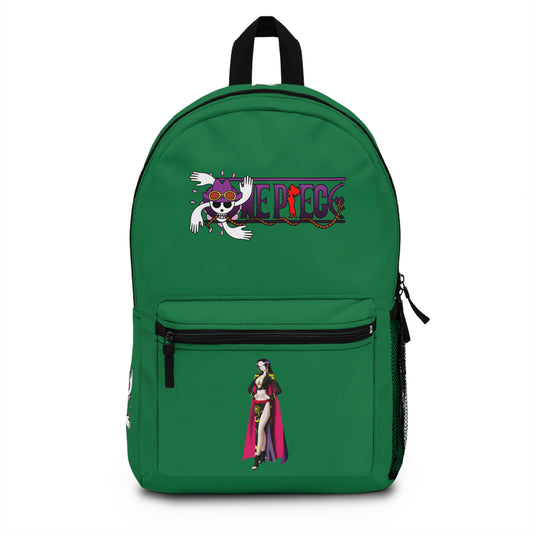 Nico Robin One Piece Premium Anime Backpack Dark green 🎒