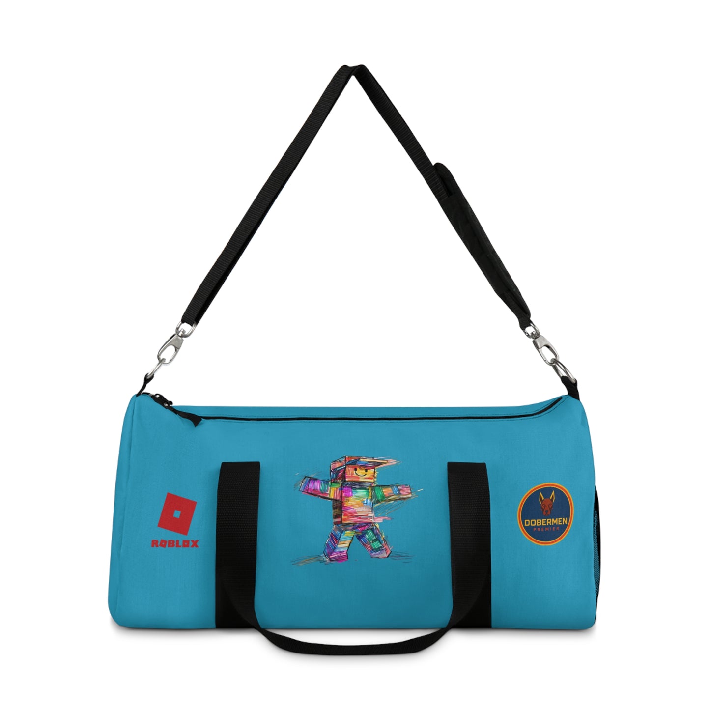 Roblox Themed Duffel Bag Turquoise 🧒🕹️ 👧