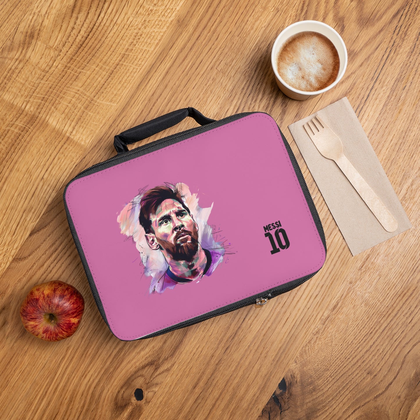 Lionel Messi LM10 Lunch Bag Light pink ⚽🥇