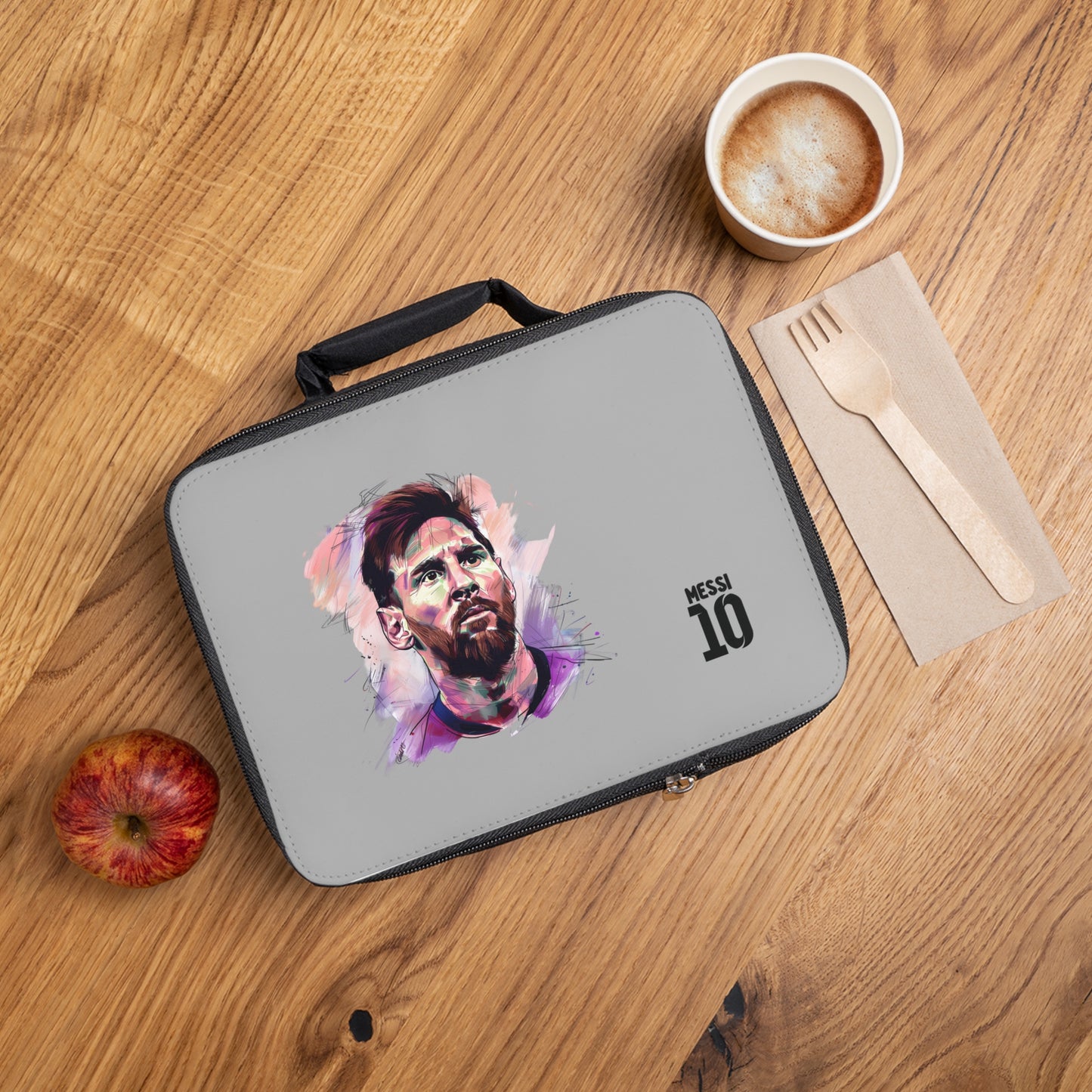 Lionel Messi LM10 Lunch Bag Light grey ⚽🥇