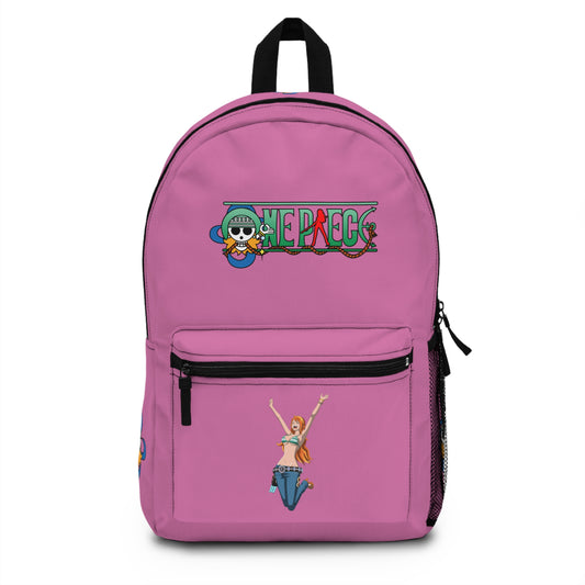 Nami One Piece Anime Backpack Light pink 🗺️