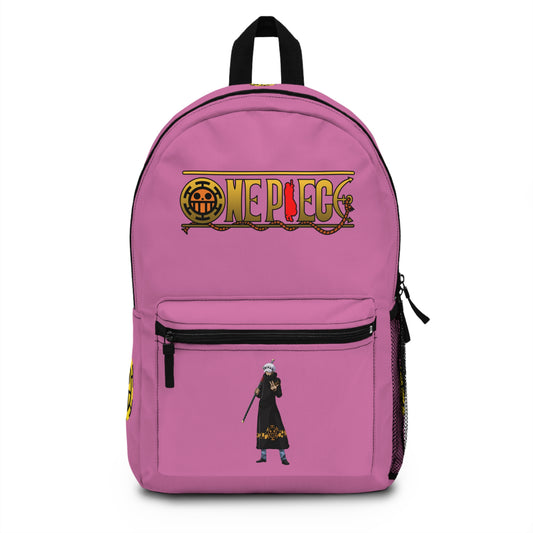 Trafalgar D. Water Law One Piece Anime Backpack Light pink ⚓