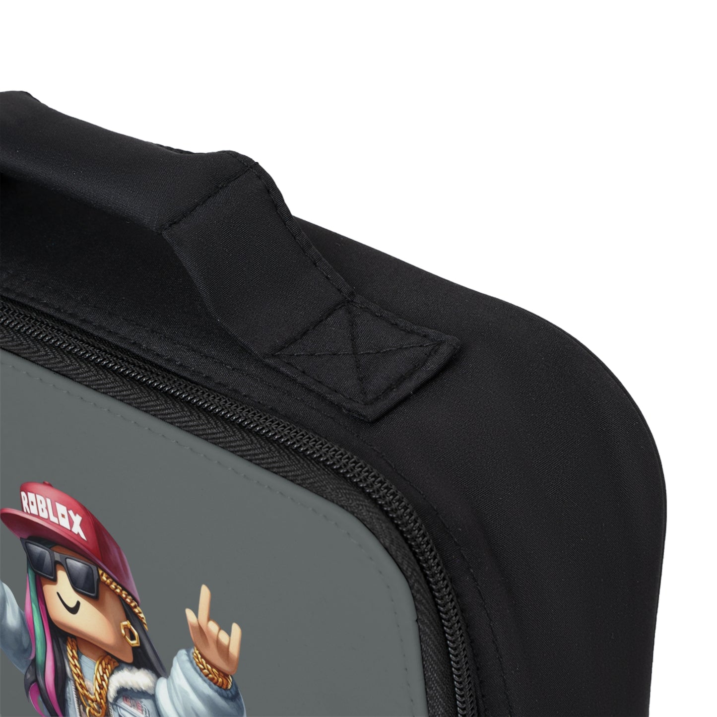 Insulated Roblox Lunch Tote Dark grey 🎮✨⚡