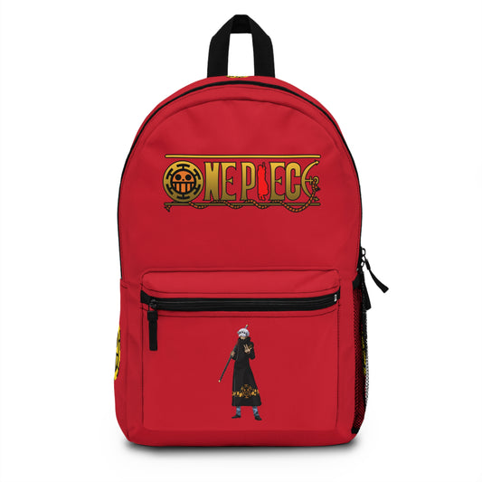 Trafalgar D. Water Law One Piece Anime Backpack Dark red ⚓