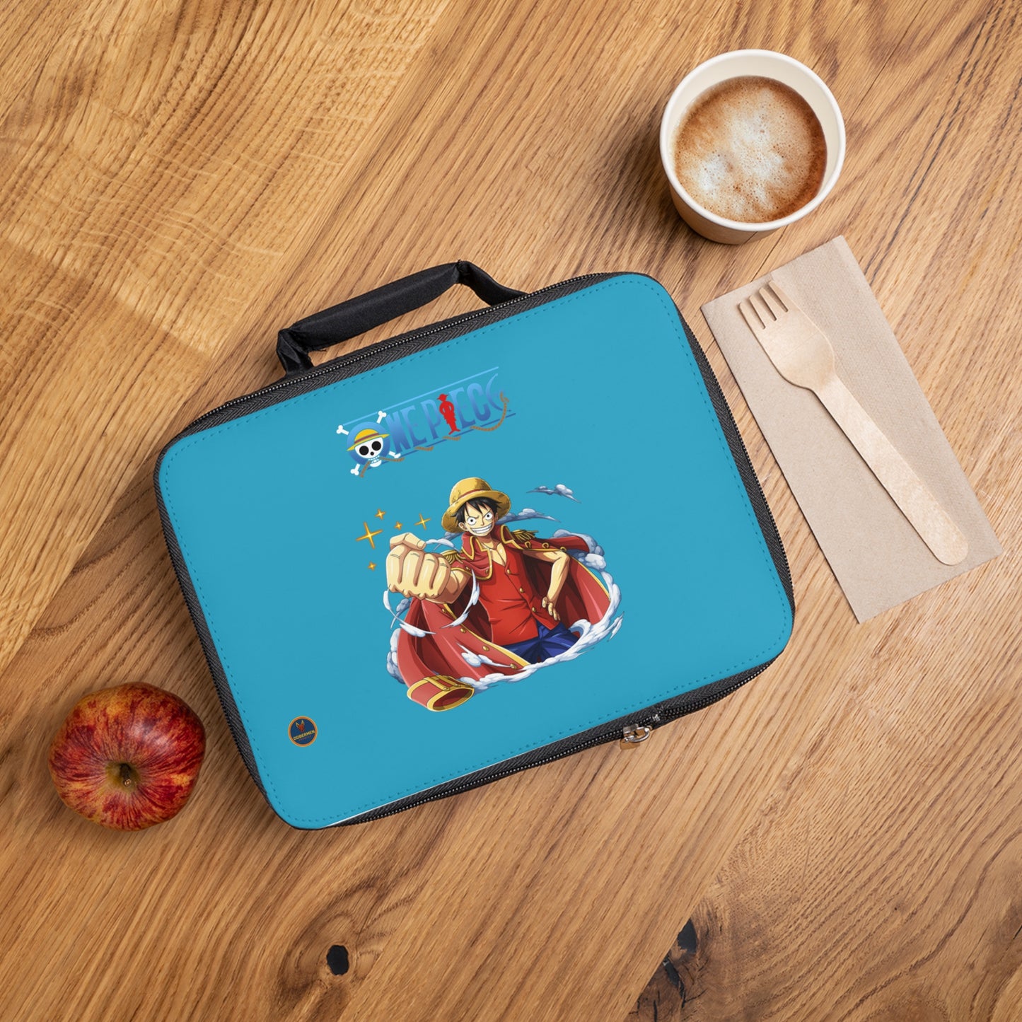 Monkey D. Luffy One Piece Anime Lunch Bag Turquoise 🍱