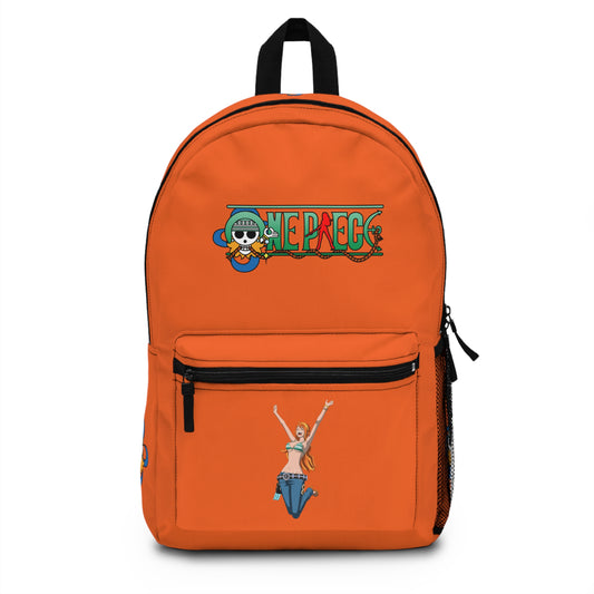 Nami One Piece Anime Backpack Orange 🗺️
