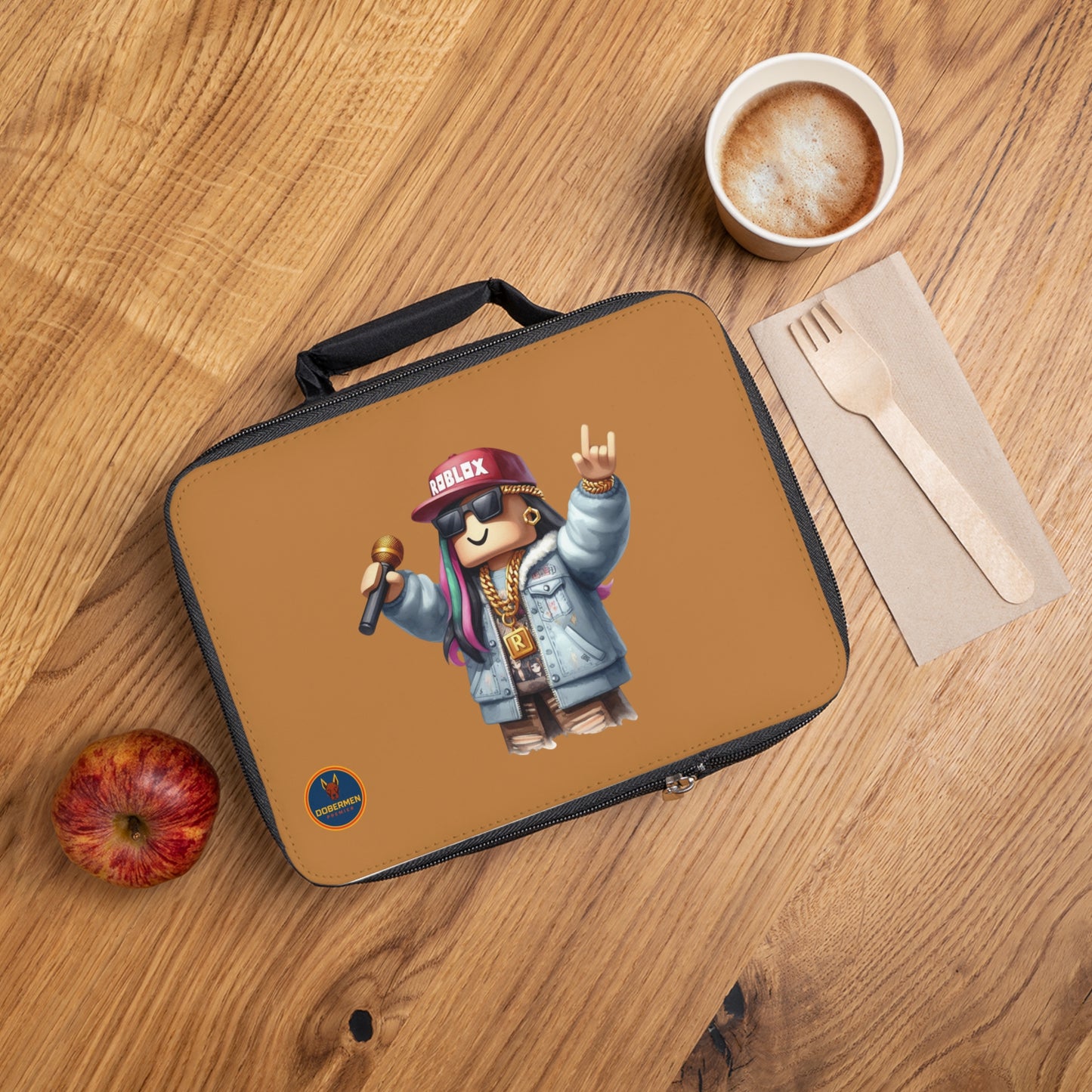 Insulated Roblox Lunch Tote Light brown 🎮✨⚡