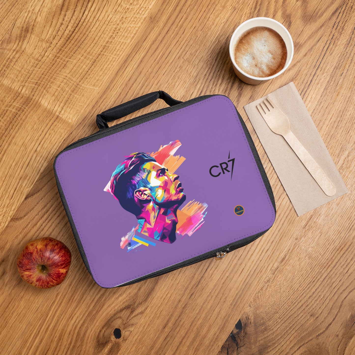 Cristiano Ronaldo CR7 Thermal Lunch Bag Light purple ⚽🥶
