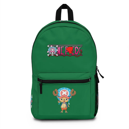 Tony Tony Chopper One Piece Premium Backpack  Dark green  🎒✨