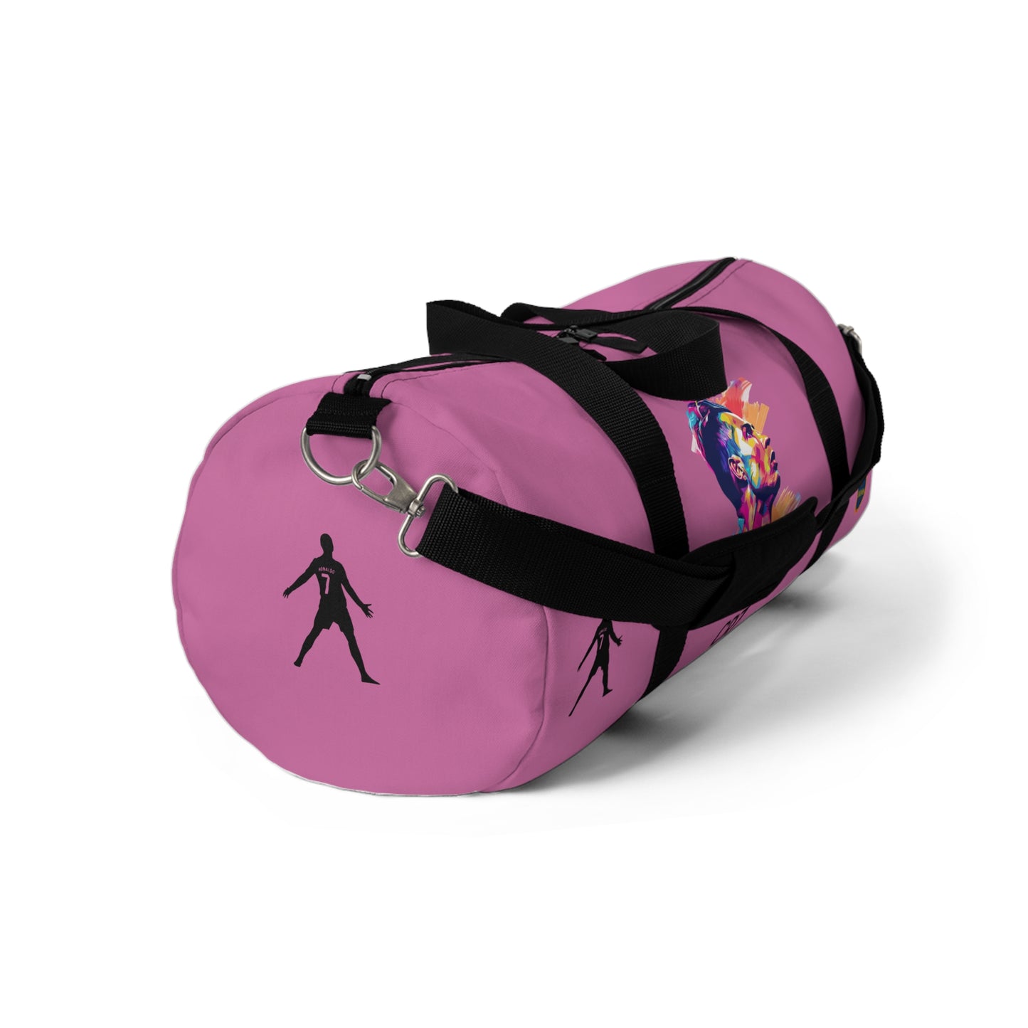 Premium Cristiano Ronaldo Duffel Bag Light pink 🏆⚽