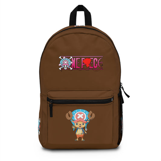 Tony Tony Chopper One Piece Premium Backpack Brown 🎒✨