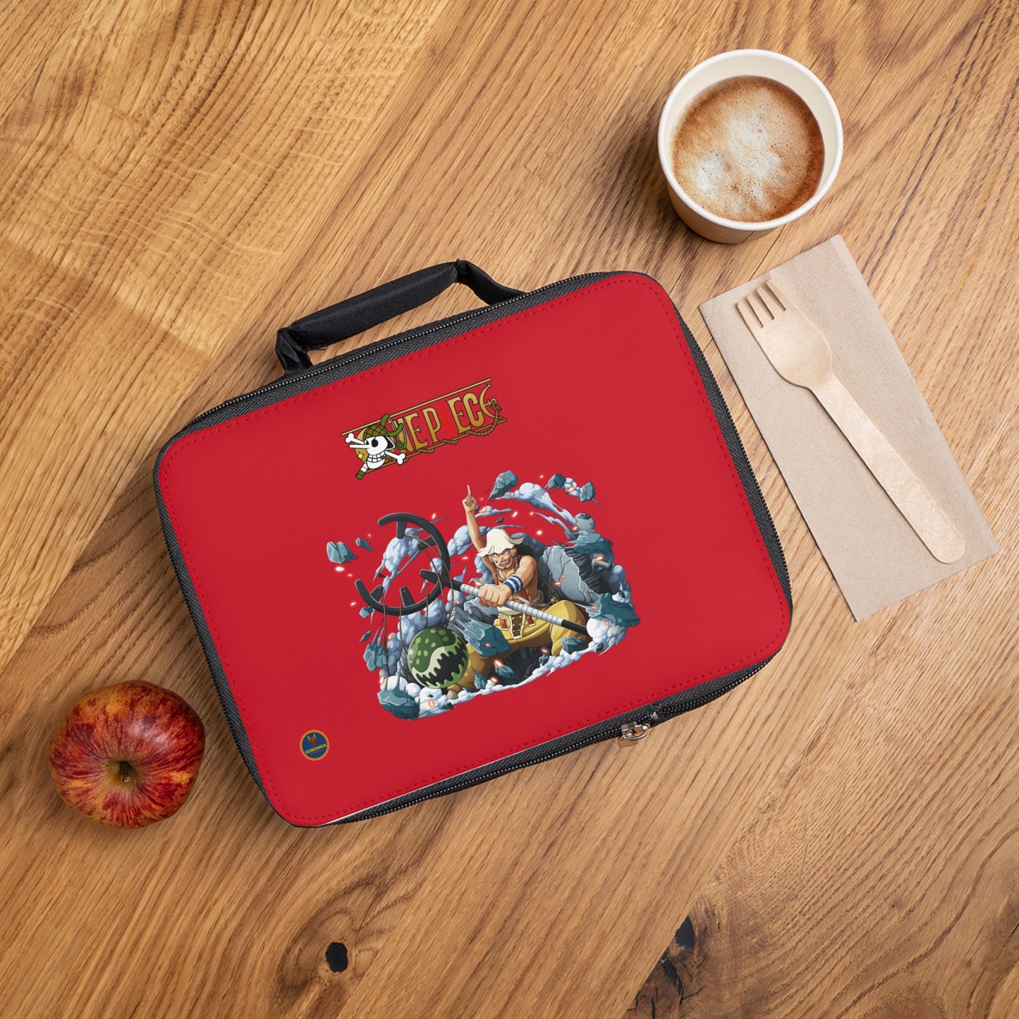 Usopp One Piece Anime Lunch Bag Dark red 🍱
