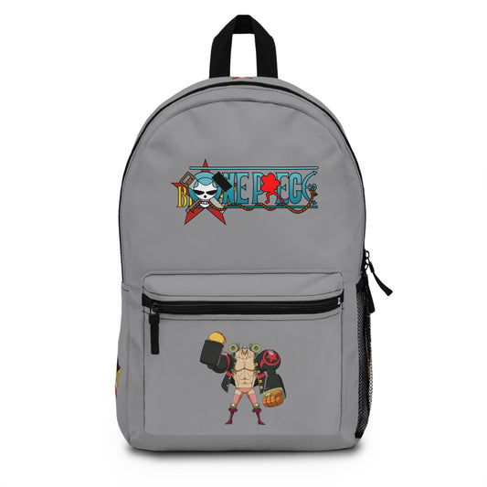 Franky One Piece Anime Backpack Grey 🔧
