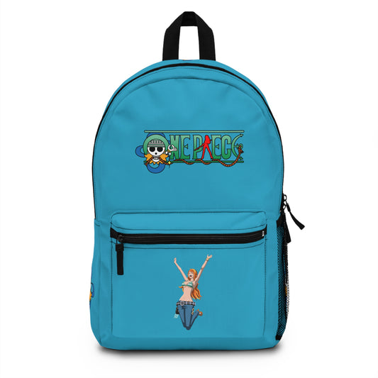 Nami One Piece Anime Backpack Turquoise 🗺️