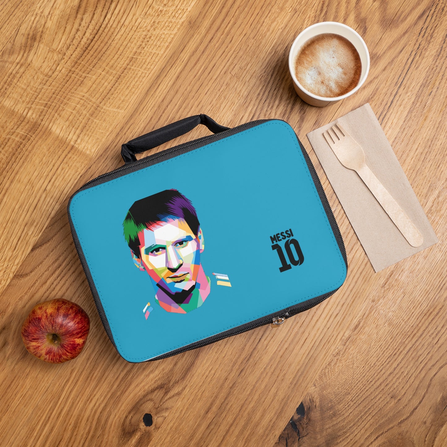 Lionel Messi LM10 Thermal Lunch Bag Turquoise ⚽🥶