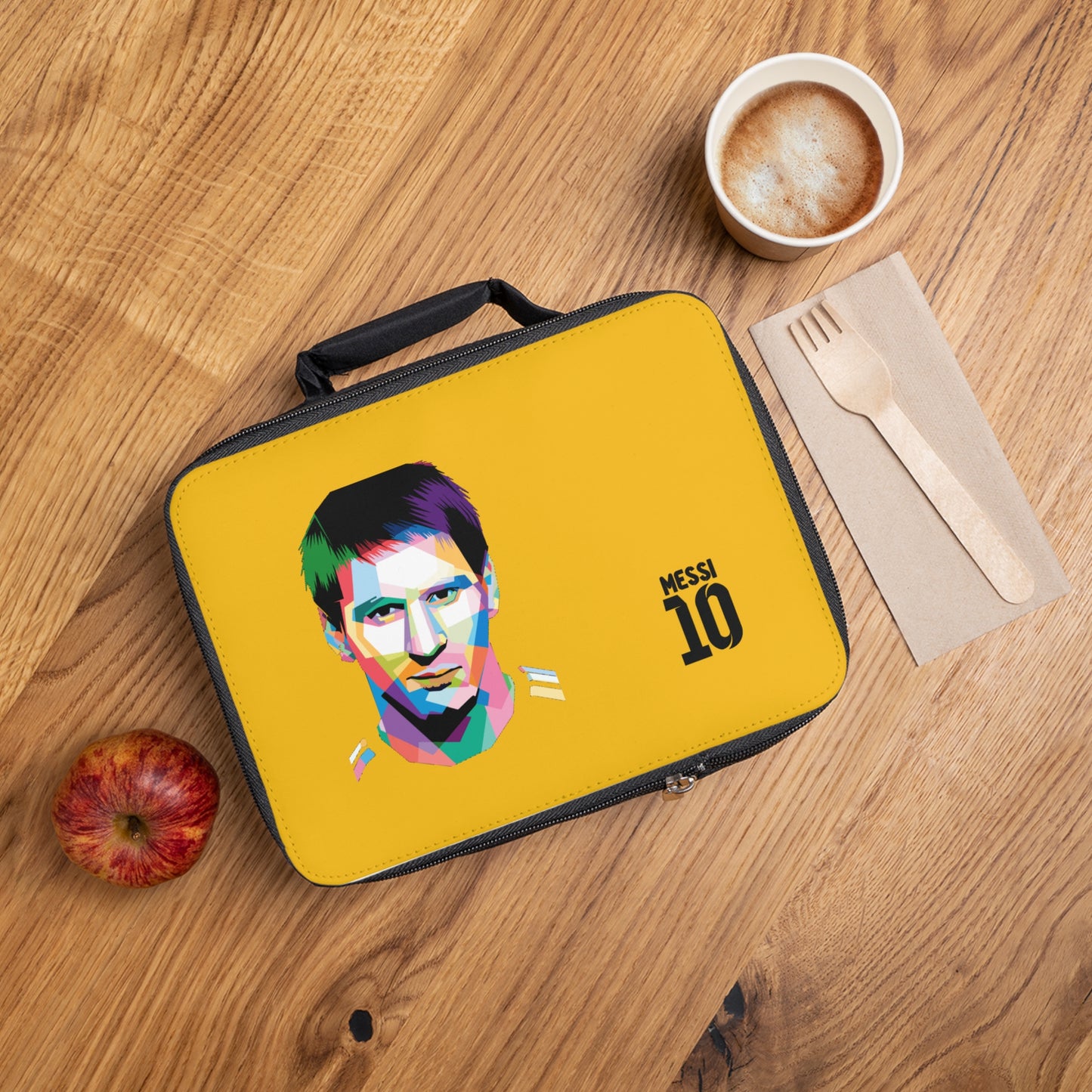 Lionel Messi LM10 Thermal Lunch Bag Yellow ⚽🥶