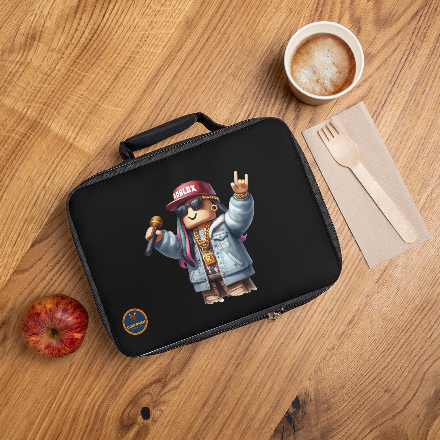 Insulated Roblox Lunch Tote Black 🎮✨⚡