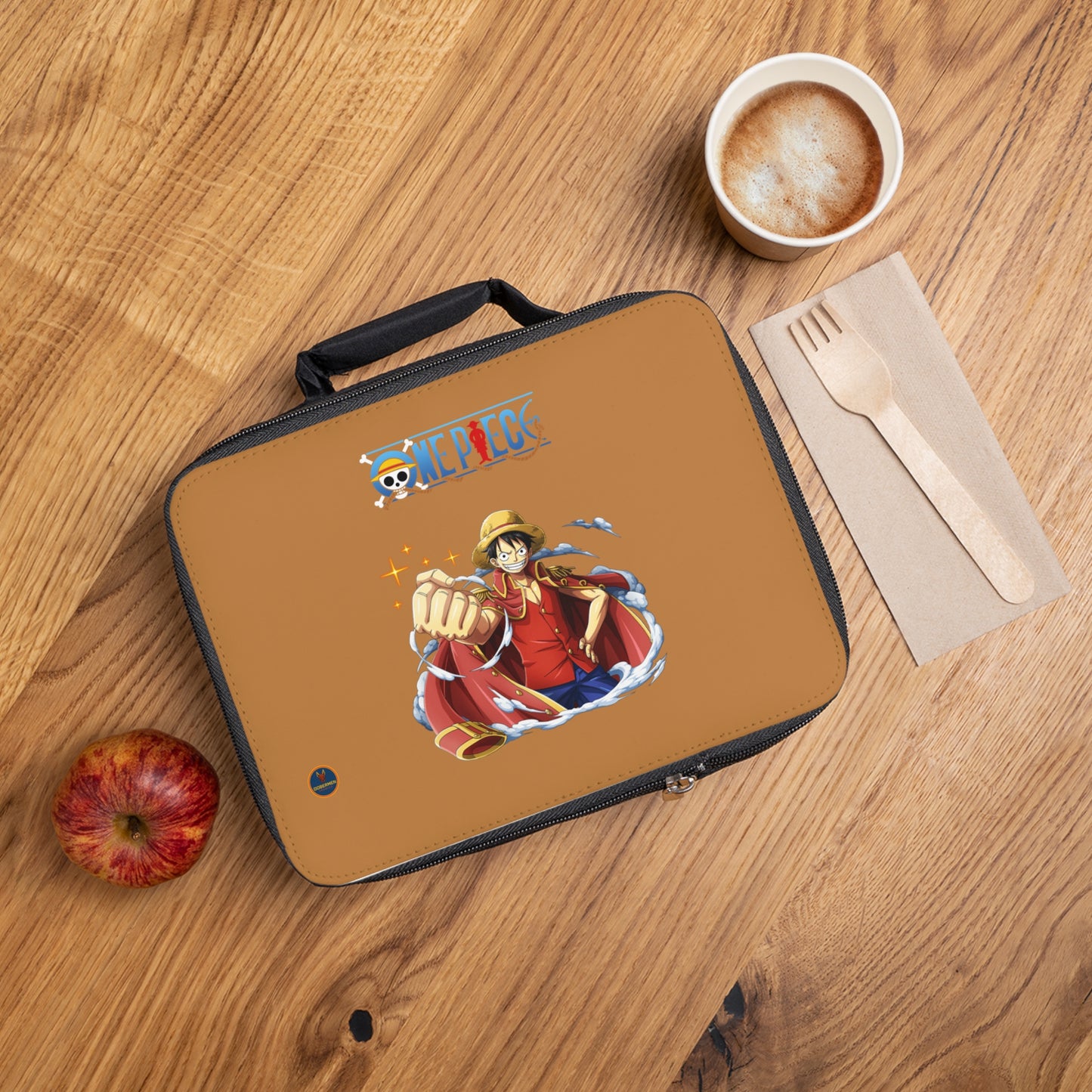 Monkey D. Luffy One Piece Anime Lunch Bag Light brown 🍱