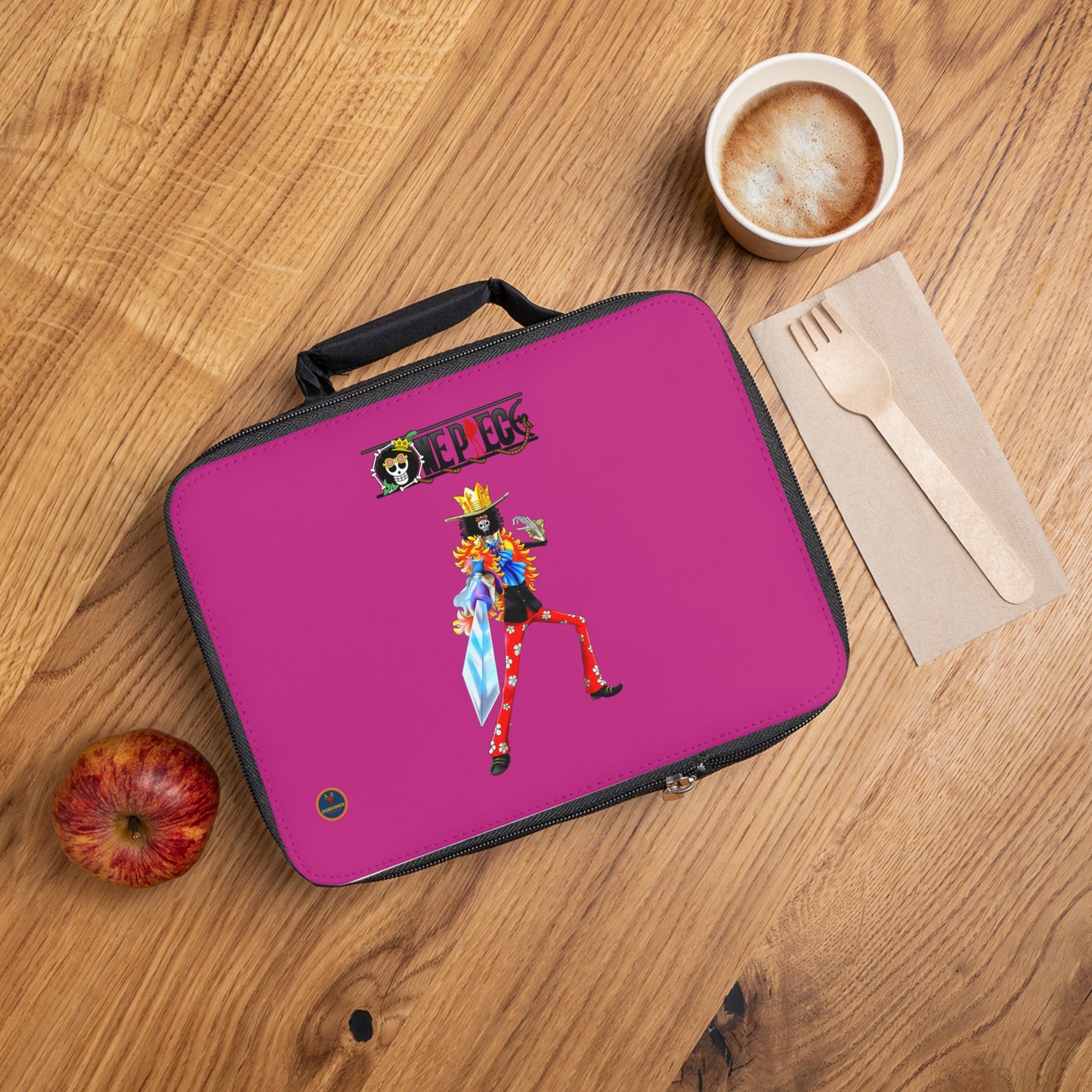 Brook One Piece Anime Lunch Bag Pink 🍱