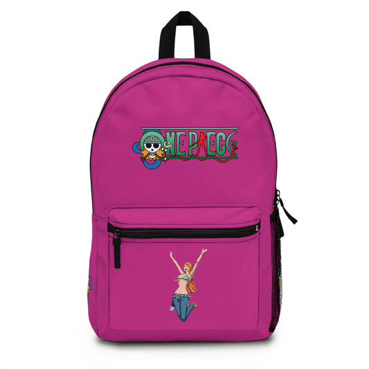 Nami One Piece Anime Backpack Pink 🗺️