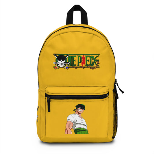 Roronoa Zoro One Piece Anime Backpack Yellow 🗡️
