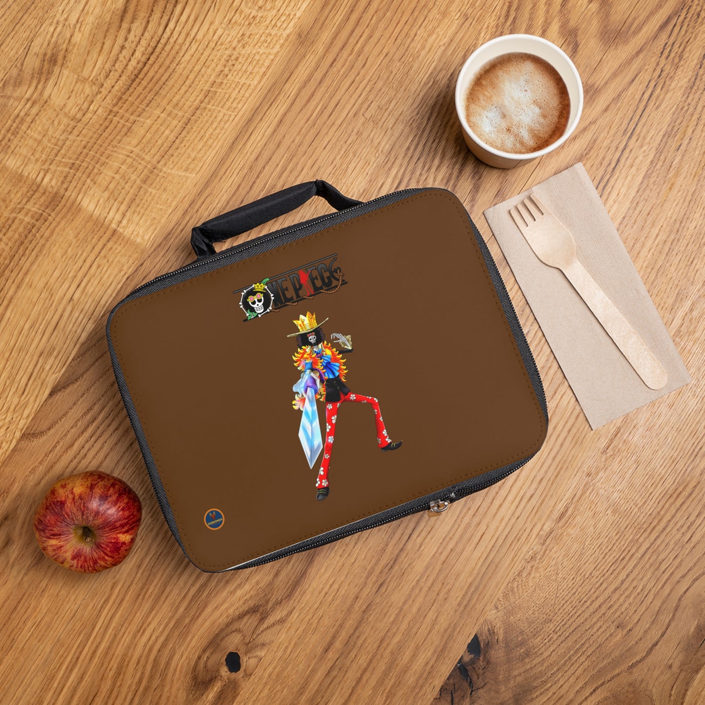 Brook One Piece Anime Lunch Bag Brown 🍱